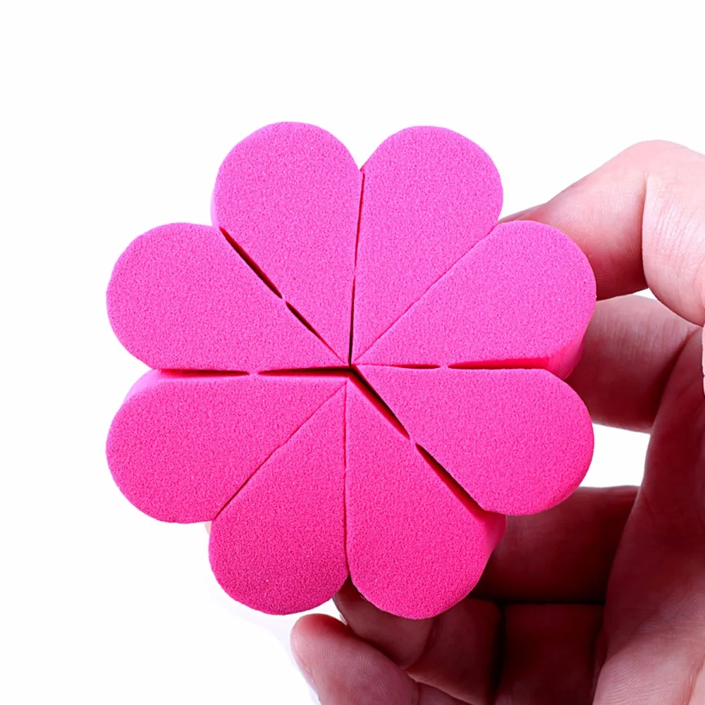 8-Petal Flower Shape Cosmetic Puff High Quality Makeup Puffs Without Latex