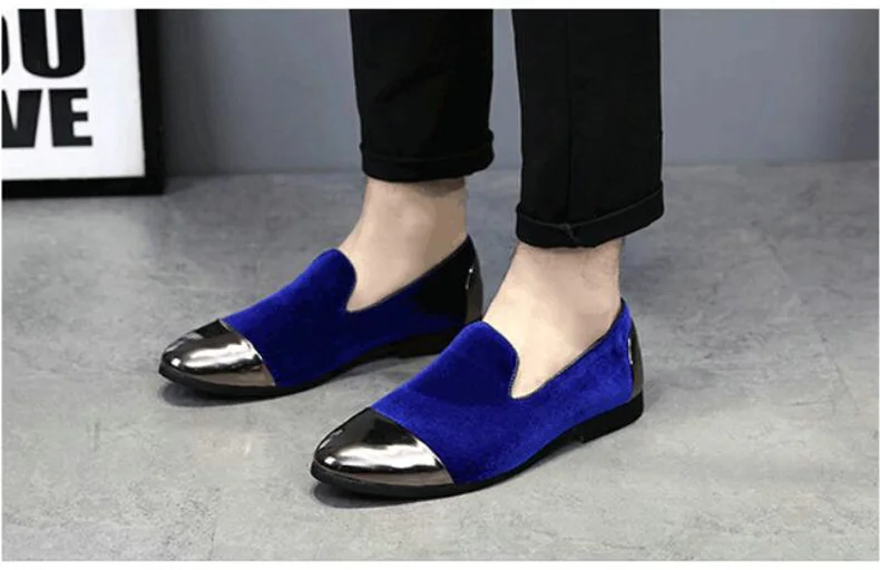 Men's Casual Shoes Loafers Black Slip-On Casual Shoes Loafers Men Shoes Blue Mens Shoes Casual Loafer Men Shoes Plus Size 47 48 (5)