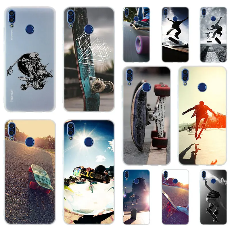 

Skateboarding Sports Soft TPU Case Cover For Huawei Honor 9 10 Lite 6X 7X 8X Max 7A 5.7inch 8A 8C V20 PLAY 9i