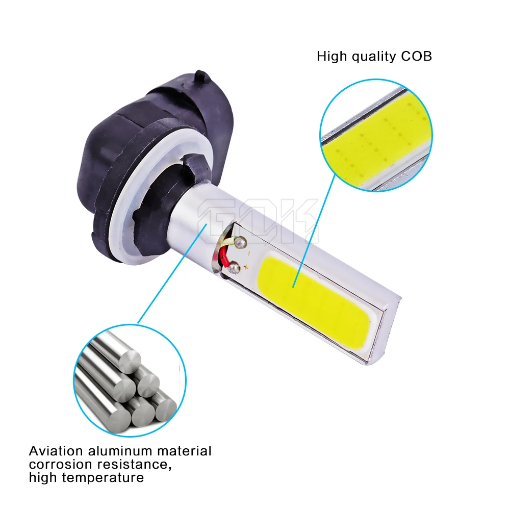 ; набор из 10 шт. H27 881 светодиодный cob 16В smd чип светодиодный фонарь H1 H3 880 881 cob светодиодный высокой мощности светодиодный фонарь