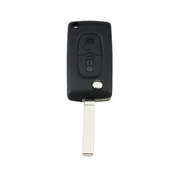 

2 Buttons Folding Remote Key Case For Citrone C3 C4 C5 C6 with Blade VA2 With Battery Holder CE0536 Car Refit Key Shell Case