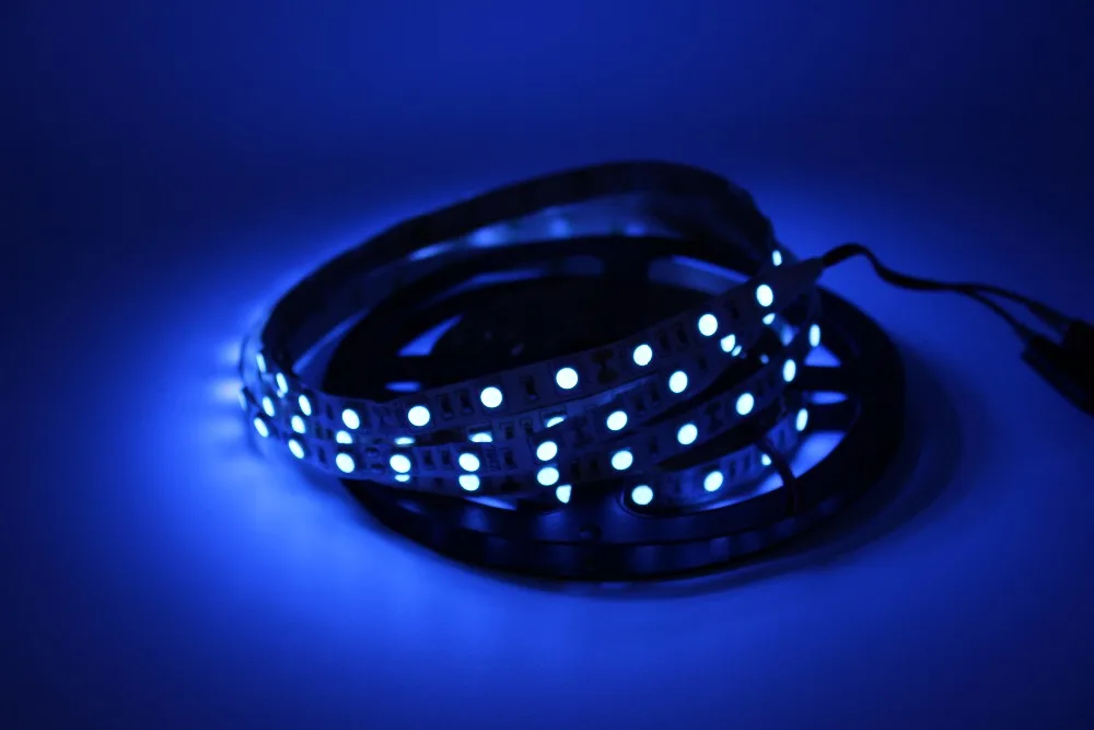УФ светодиодные ленты 395-405nm Ультрафиолетовый 2835/3528 5050 SMD 60led/m гибкая лента ленты лампы 12V для DJ флуоресцентный Вечерние