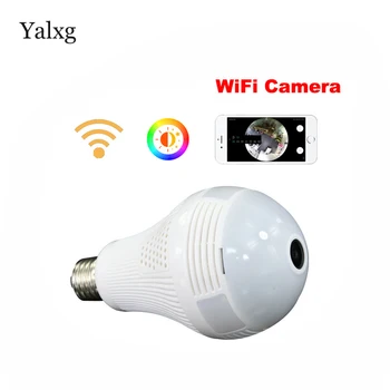 

360 degree Panoramic Fisheye H.264 HD Wi-fi Led Bulb Light 960P/1080P Mini Motion Sensor Camera CCTV Lamp DVR Wireless IP Camera