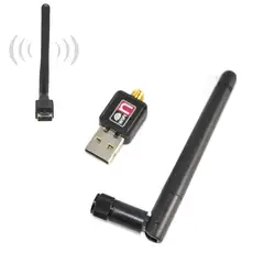 Мини-usb Wi-Fi адаптер 150 Мбит/с 2dB Wi-Fi Dongle MT7601 Wi-Fi приемник беспроводной сетевой карты 802.11b/n/g высокая скорость Wi Fi Ethernet