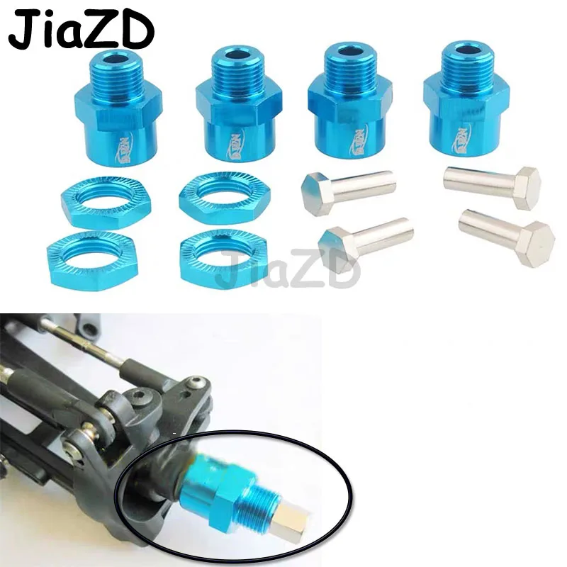 Titanium Color Dingln RC Car Wheel Hex Driver 12mm to 17mm Hex Adapter 30mm Extension Binder N10178T