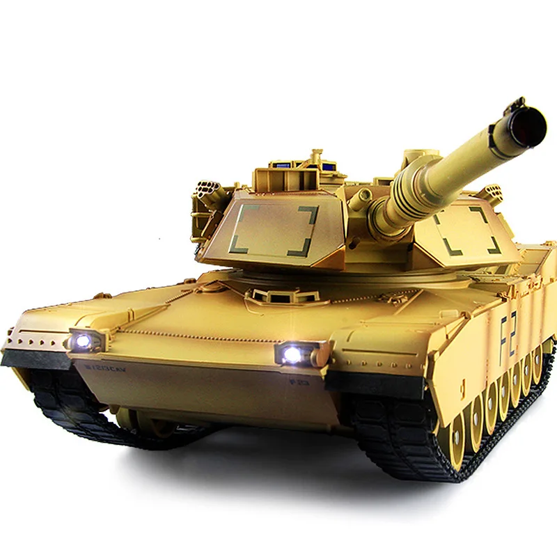 Пульт дистанционного управления Танк Большая зарядка боевой танк игрушка пульт дистанционного управления автомобиль Танк модель игрушка для мальчиков военная модель M1A2 XQTK24
