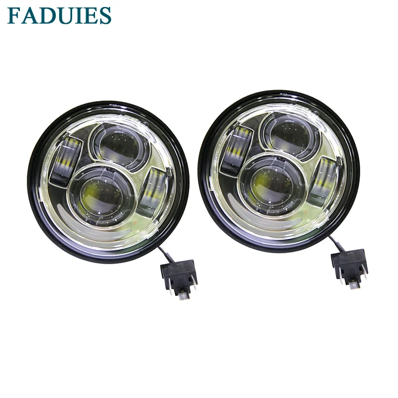 New Motorcycle Led Headlight 5 fat bob led headlight harley fat bob headlight 40w harley Dyna Fat bob led headlight  (4)1