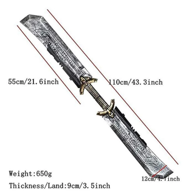 Танос обоюдоострый меч эндшпиль Косплей оружие реквизит меч супергероя Хэллоуин вечерние ножи