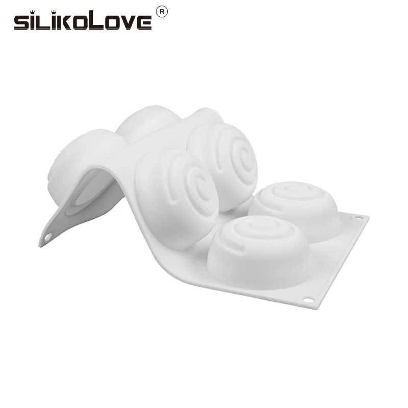 SILIKOLOVE 3D силиконовые формы круглые пульсационные формы мусс десерт торт плесень не прилипает выпечки торта кухонные товары для выпечки