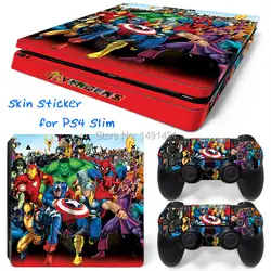 Oststicker Прохладный виниловая наклейка защитную наклейку кожи для Sony Playstation 4 SLIM для PS4 Slim консоли и 2 контроллеры стикер