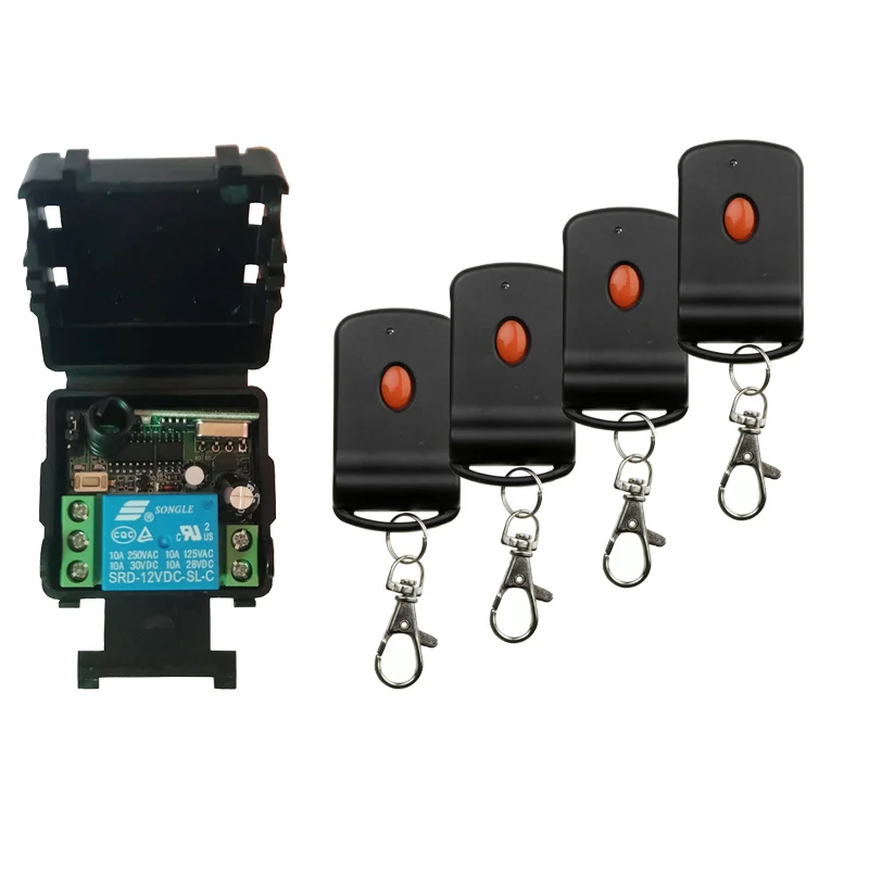 DC12V 24V 1CH 10A RF беспроводной переключатель системы дистанционного управления