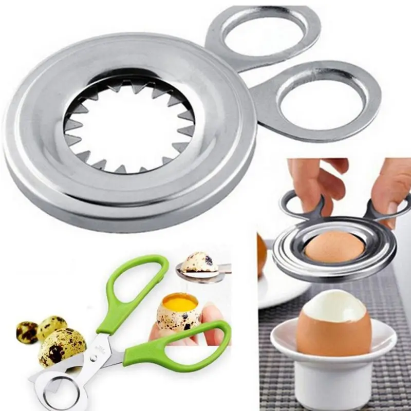 

Stainless Steel Kitchen Gadget Egg Topper Cutter Clipper for Hard and Soft Cooked Egg