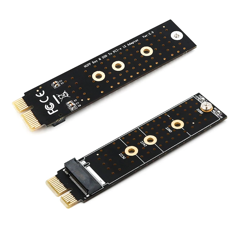 Переходник PCIE M2 переходник PCI Express E X1 на M.2 NVMe M Key Riser алюминиевый радиатор