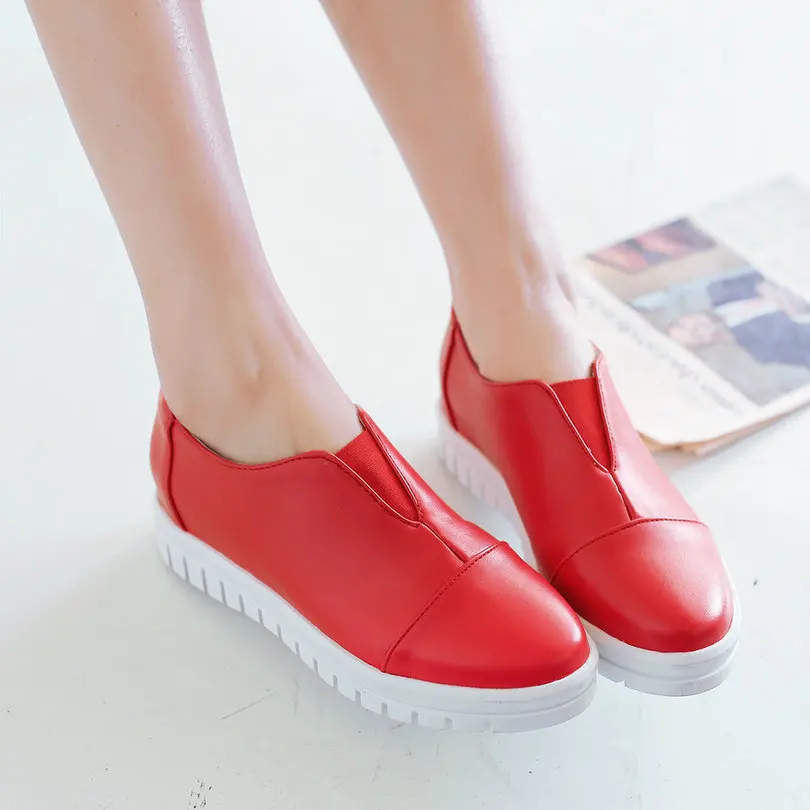 wedge red shoes for women