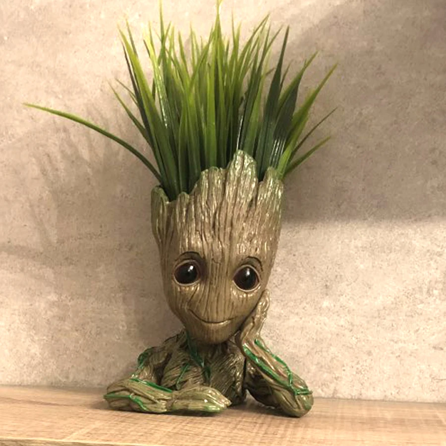 

Creative Flower Pot Baby Flowerpot Action Figures Cute Model Toy Pen Pot Decorative Desktop Flowerpot Fairy Garden Home