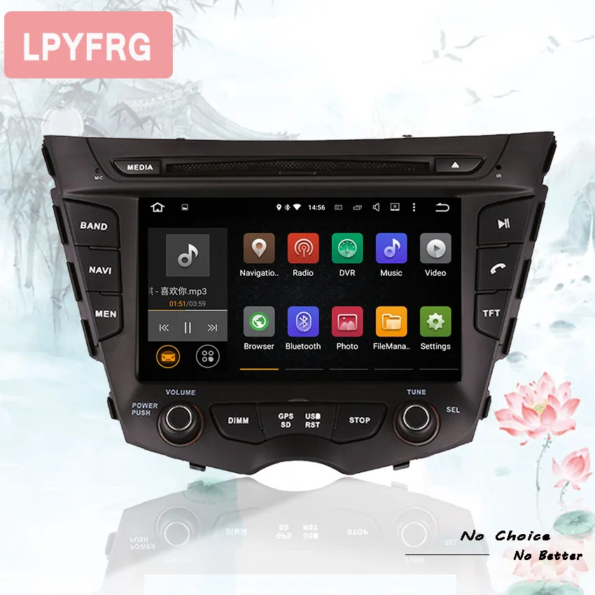 Top android 9.0 4G+64G still cool Car video dvd Player music audio internet unit for Hyundai Veloster 2011+ 0