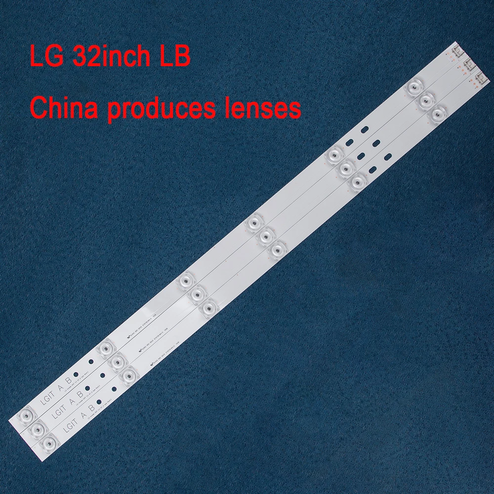 

3Pieces(2A+1B) 32inch LG LED Backlight Strip 6 Lamps Big Lens Innotek DRT3.0 32''-A Type Rev0.2V