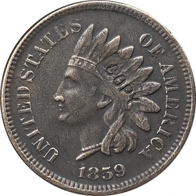 

1859 Indian head cents coin copy