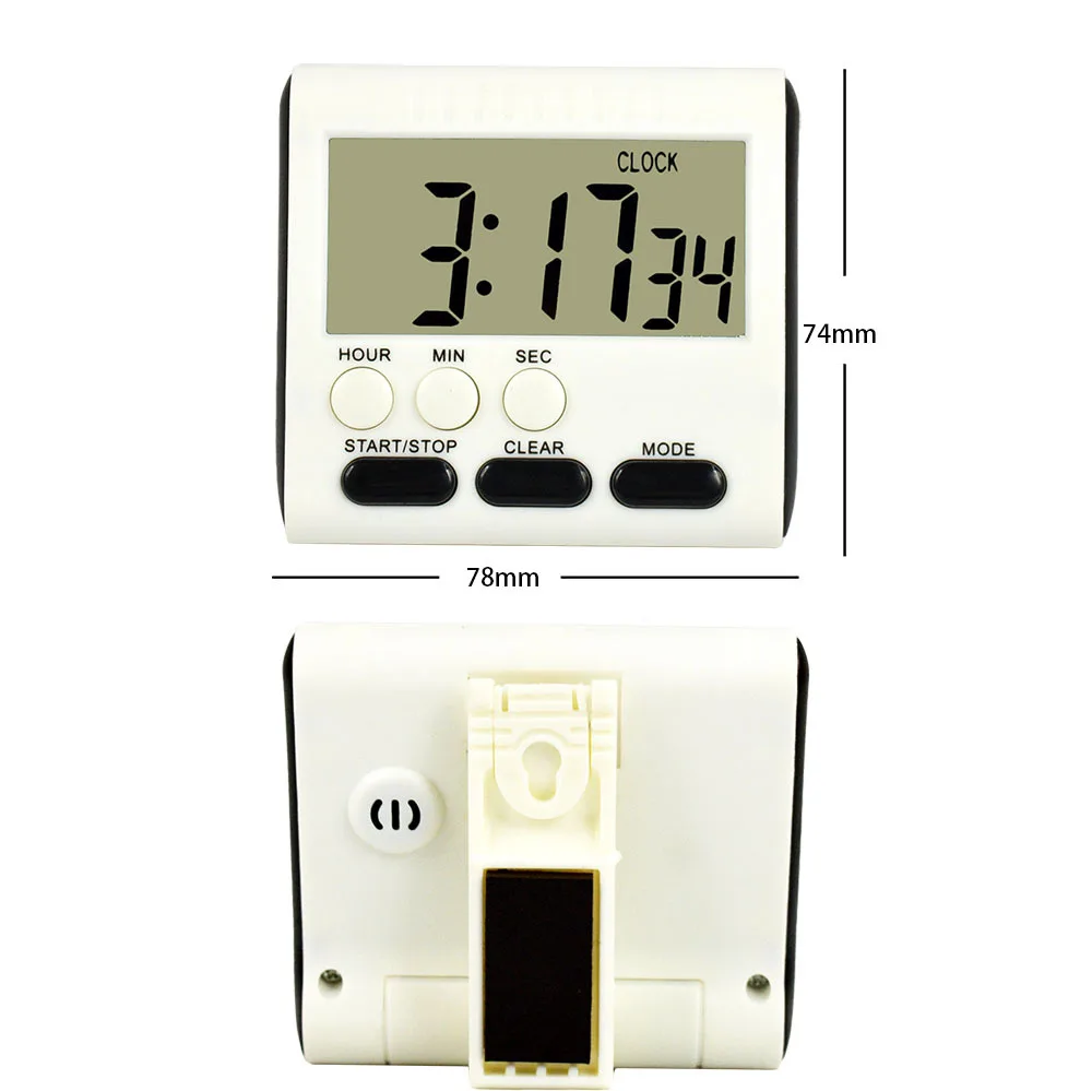 

LCD Screen Digital Kitchen Countdown Timer Cooking Alarm for Cooking Sports Office Baking Kitchen Tools