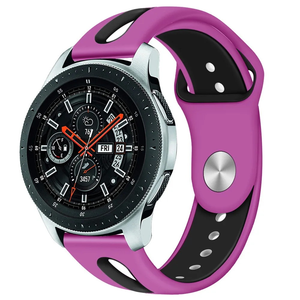 

2019 Watchbands Large Silicone Replacement Watch Band Wrist Strap For Samsung Galaxy Watch 46mm Fashion Sport Women Men Belts