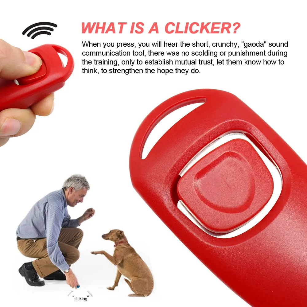 Пластиковый дрессировочный свисток Clicker для собак вспомогательный оборудование