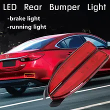 2 шт. светодиодный задний бампер отражатель задний тормоз Стоп ходовой светильник для Mazda 6 ATENZA