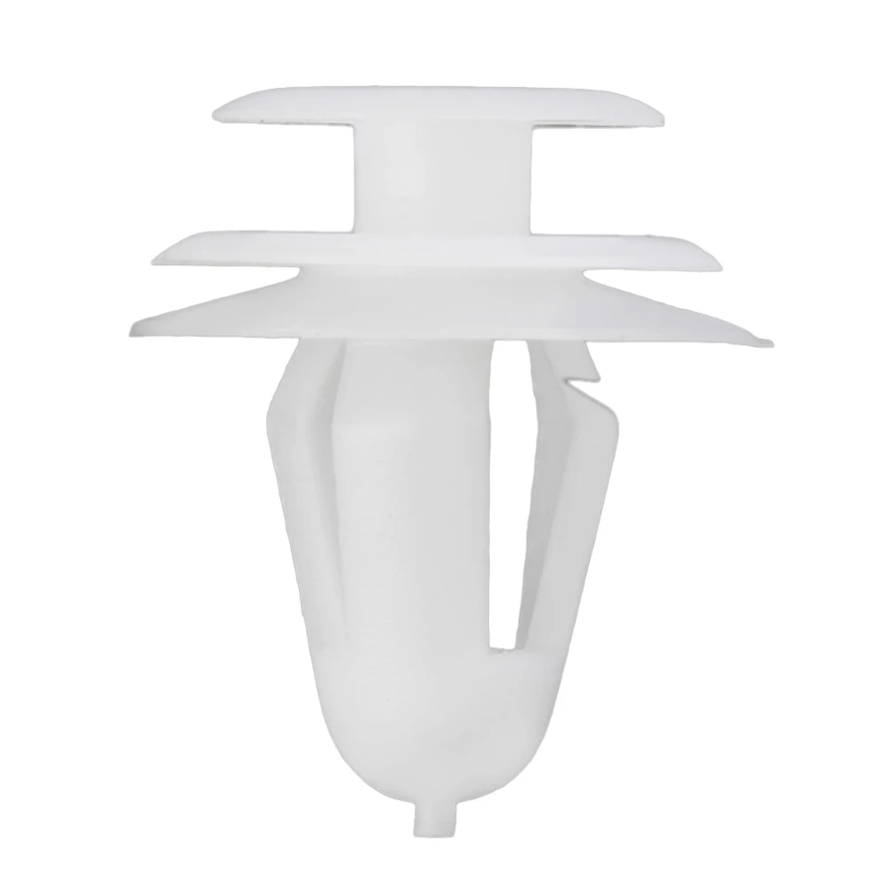 HLEST 8mm Hole 50pcs Universal Type Car Fasteners Clips White Car