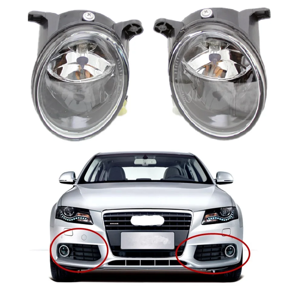 Car Light For Audi A4 B8 2008 2009 2010 2011 2012 Car-styling Front Fog Lamp Fog Light With Bulbs