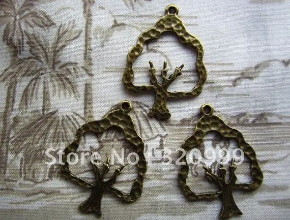 Minimum Order 10USD((mix order) Antique bronze tree charms pendant free shipping! |