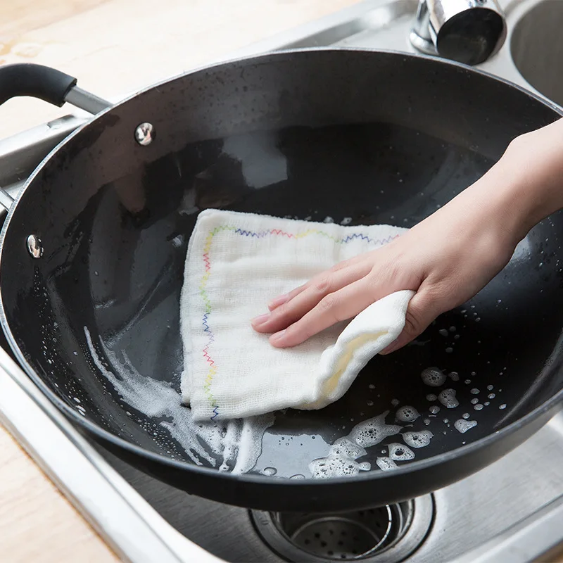 Household absorbent lint free rag kitchen wipes cloth non