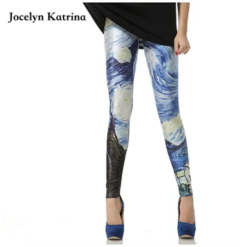 

Jocelyn Katrina Fall new sports yoga pants women Europe and the United States printed tight leggings