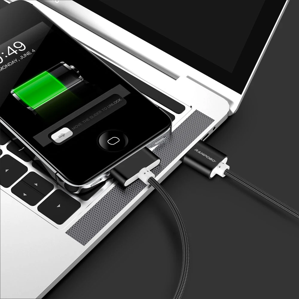 Usb-кабель нейлоновая оплетка 2A кабель для быстрой зарядки для iPhone 4 4S 3GS iPad 2 3 iPod Nano itouch 30 штыревой адаптер