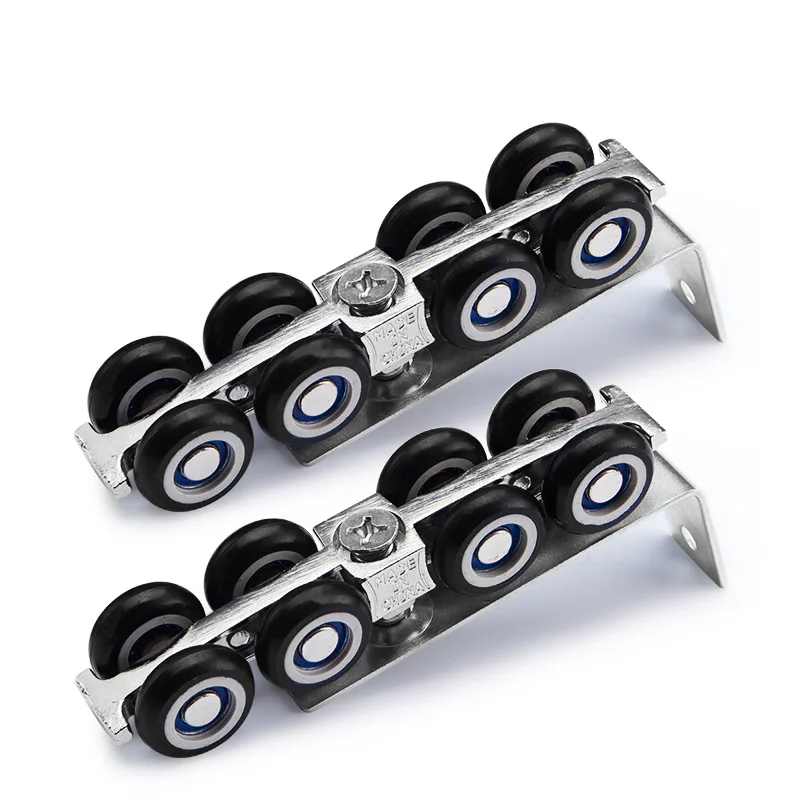 

hardware Slide Doors pulley, Sliding doors hanging rail wheel, small size, 1 sets/ ,for one door/ 30 * 30 hanging rail