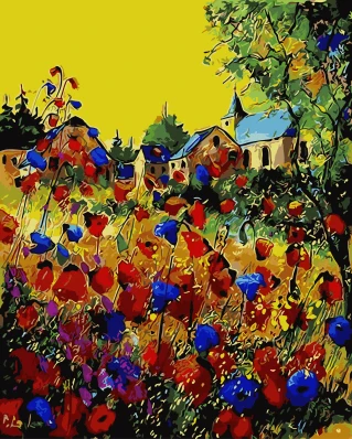 

Abstract Frameless Picture DIY Painting By Numbers Home Decor for Living Room Wall Art Painting on Canvas Flower GX9364 40*50cm