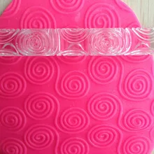 Красивый дизайн тиснение Скалки сахар ремесло инструменты помадка торт украшение в форме круга A586