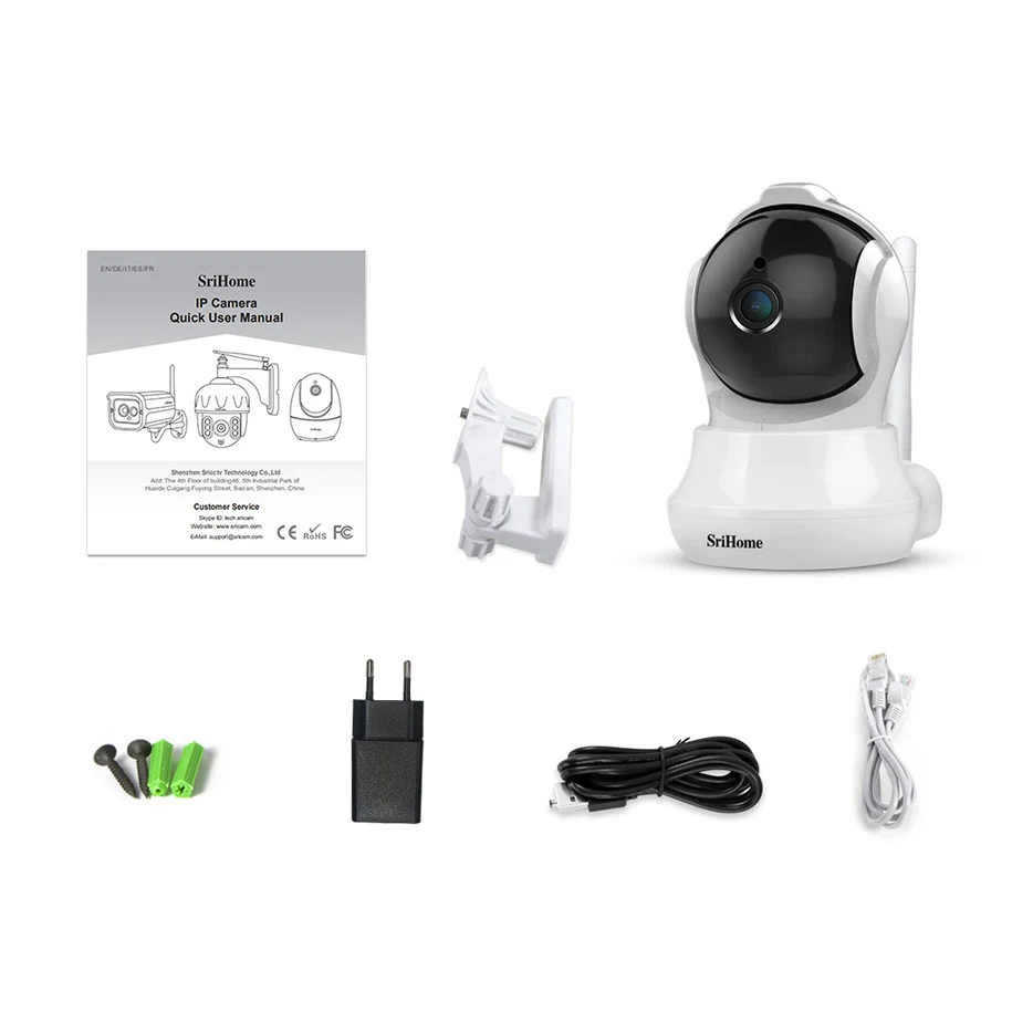 SriHome SH020 HD 1080P Беспроводная ip-камера двухсторонняя аудио CCTV сетевая камера с WiFi домашняя камера безопасности инфракрасное ночное видение