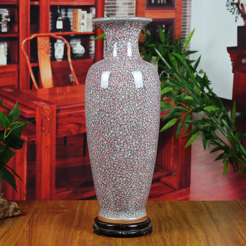 Ceramics Jun Porcelain Antique Big Vase Classical Modern Home