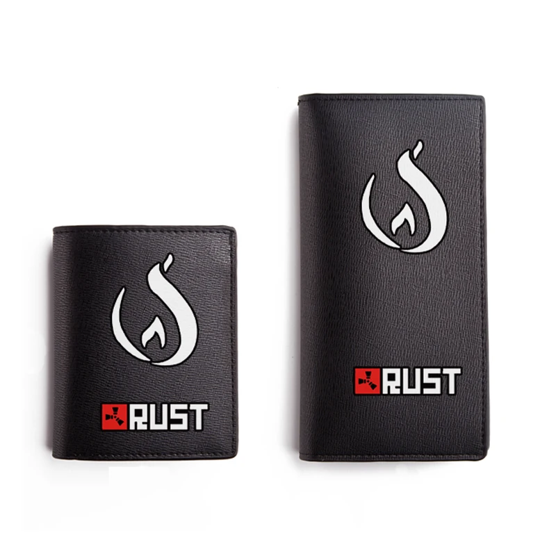Zshop Rust Steam Wallet Short Bilfold PU Purse Black Cool Men Wallet for Boys and Girls Birthday Gift