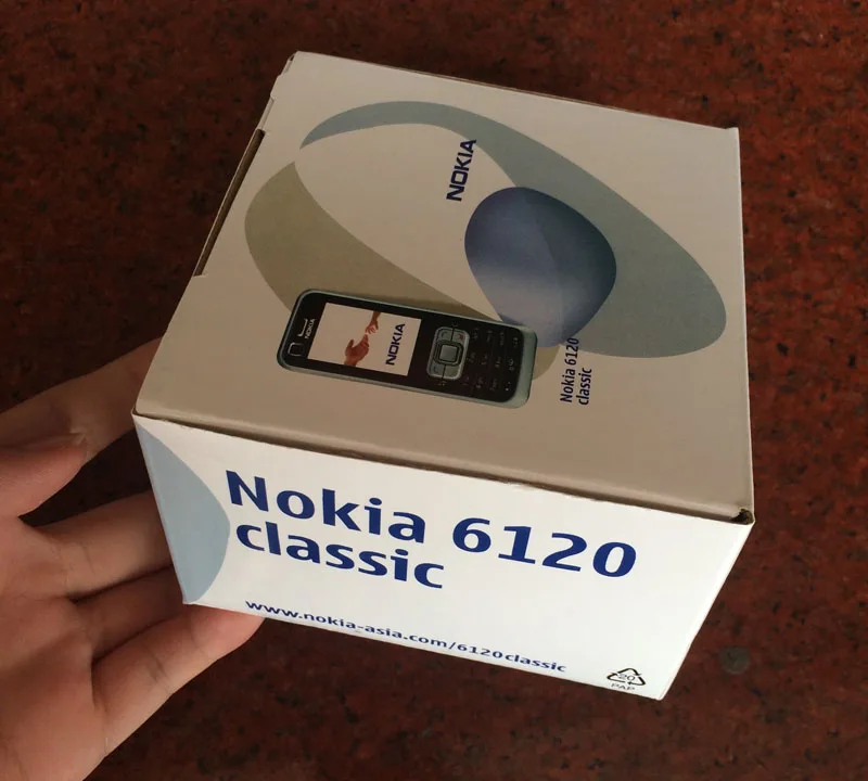 Nokia 6120 классический мобильный телефон разблокированный 6120c смартфон английская клавиатура и один год гарантии