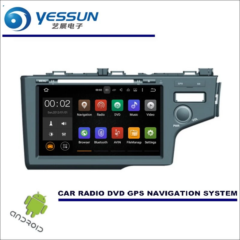 

YESSUN Wince / Android Car Multimedia Navigation System For Honda Fit 2014~2016 RHD CD DVD GPS Player Navi Radio Stereo Screen