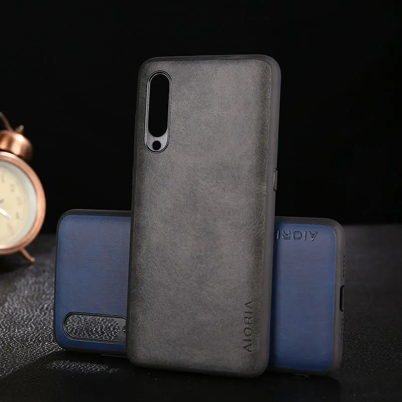 Case for Xiaomi Mi 9 mi9 se funda Luxury Vintage leather with soft cover for xiaomi mi 9 mi9 se case coque capa Business hoesje