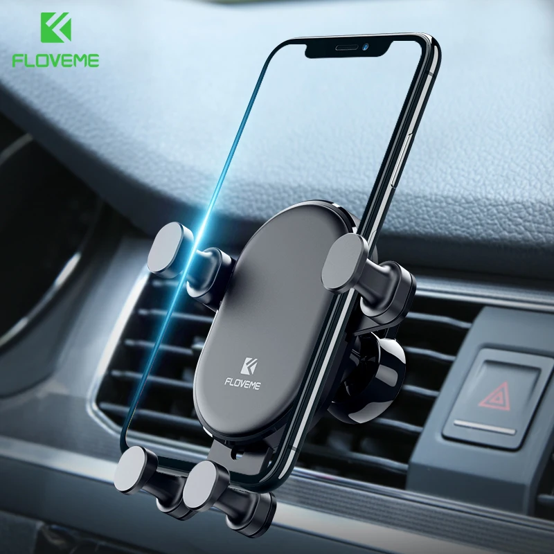 FLOVEME Gravity Car Phone Holder For iPhone 11 XR 7XS Max Air Vent Mount Samsung Huawei Xiaomi | Мобильные телефоны и