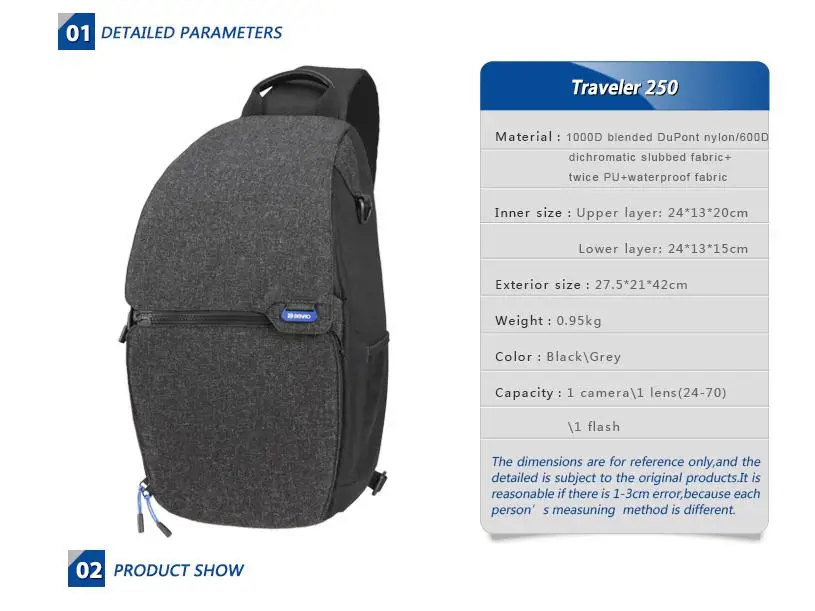 Benro Traveler 150 250 SLR Камера диагональный крест сумка Портативная альпинистская дорожная сумка