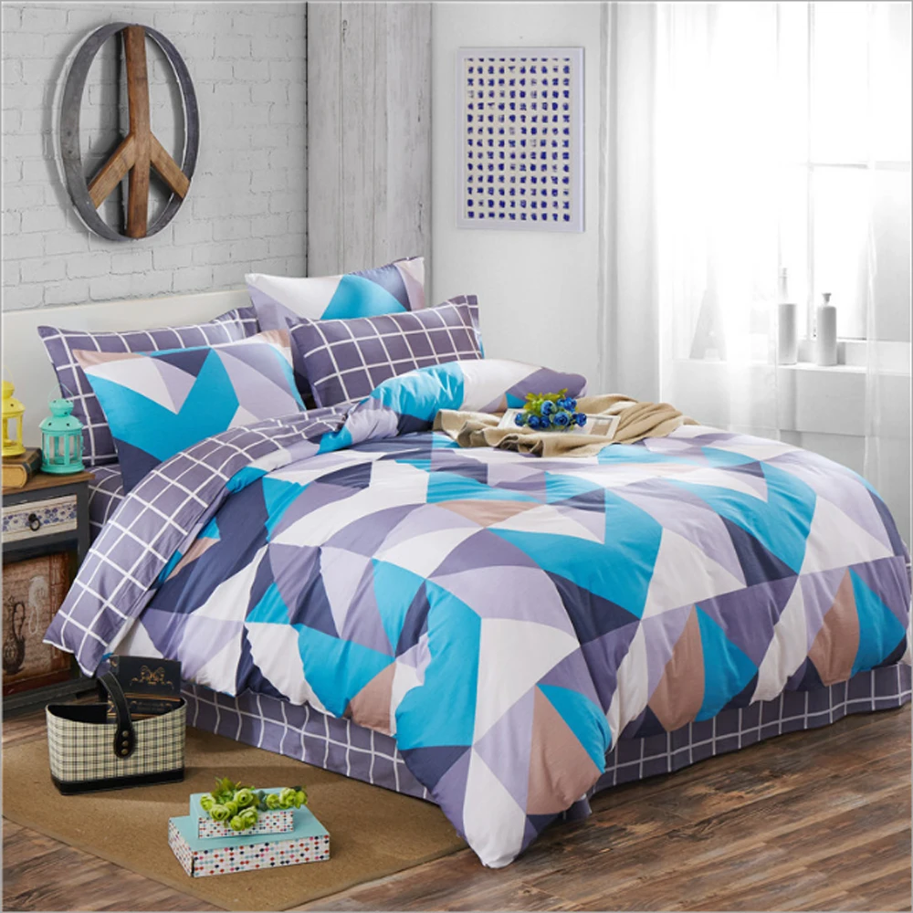 Online Buy Wholesale Blue Geometric Bedding From China Blue - Cotton Stripesplaidtrianglegeometric Pattern Duvet Cover Bed Sheetset online buy wholesale blue geometric bedding from china blue - cotton stripesplaidtrianglegeometric pattern duvet cover bed sheetset