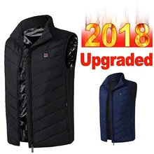 Мужской легкий утепленный жилет с подогревом, спортивный жилет с USB подогревом, пуховый жилет, теплое пальто, теплый жилет для женщин