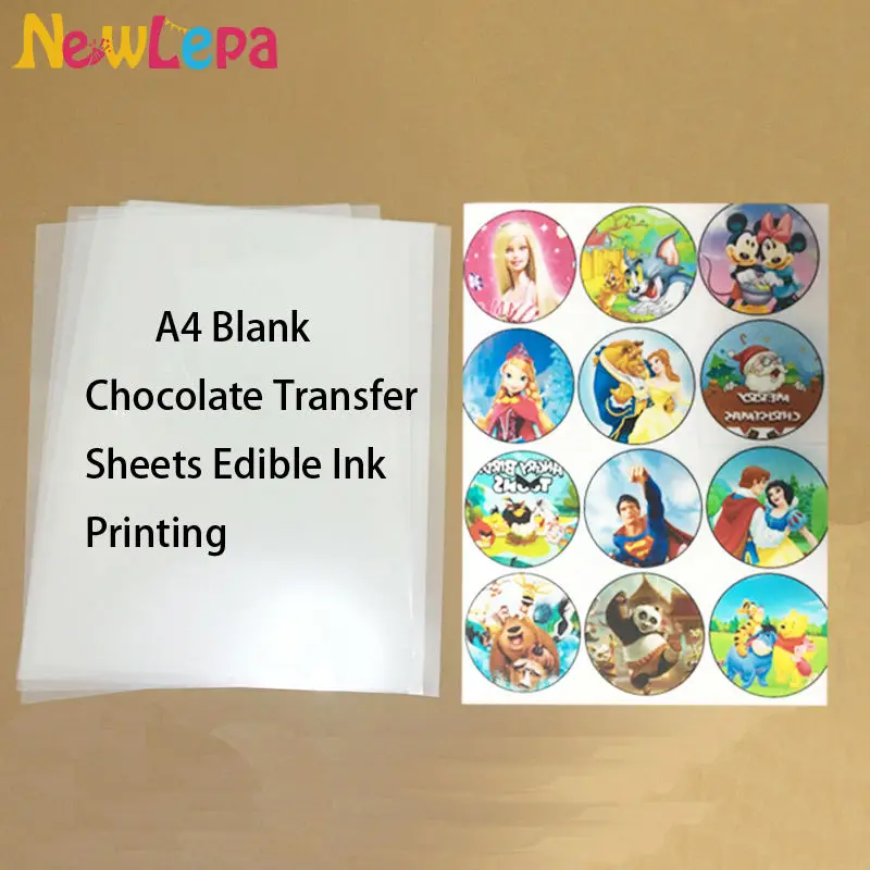 

Chocolate Transfer Sheets A4 Blank Apply Food Prints Onto Chocolate Edible Ink Printing Wholesale Discount