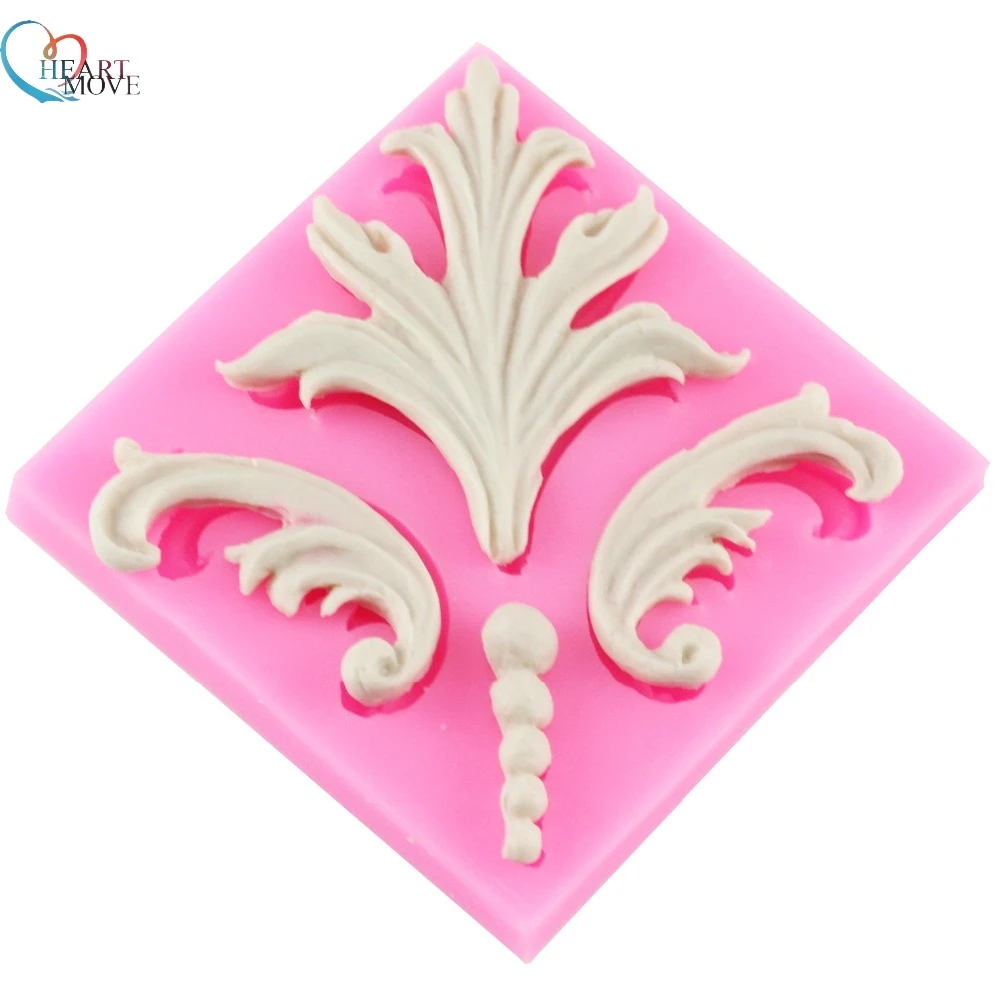 New Retro Lace Roma relief Classical key hole flower shape Fondant Cake Mold Chocolate Mould for Kitchen Baking Decorations 9150