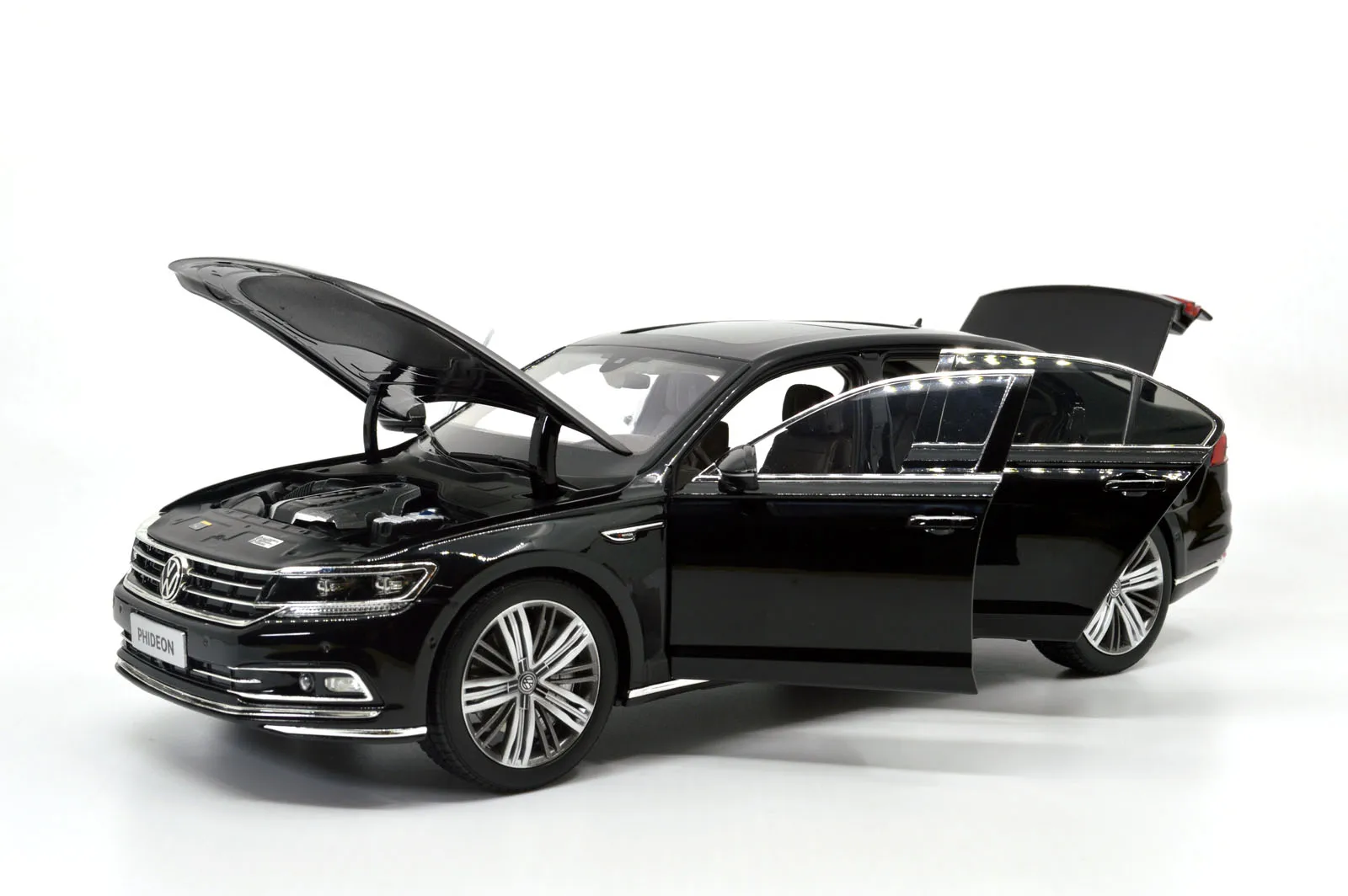 1/18 1:18 1 18 масштаб VW Phideon 2016 черная статическая имитация литая Миниатюрная модель