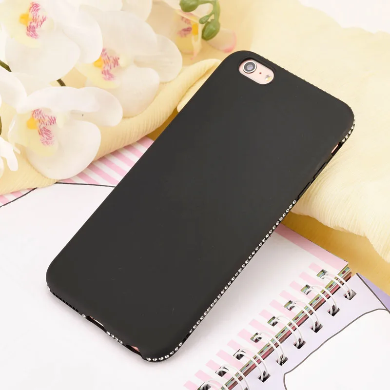 

Bling Diamond Phone Case For iPhone X XR XS Max Liquid Silicone Case For iPhone 7 8 6 6S Plus Soft Glossy Cover Coque Fundas