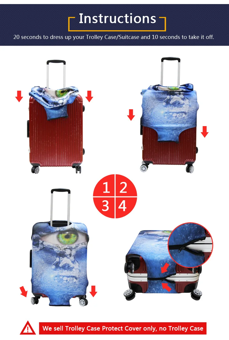 Dispalang Винтажный стиль 3D Effile башня печатных анти-пыли багаж охватывает прочный чемодан защитная крышка для Багажник Случае